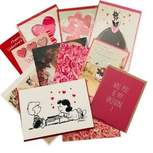 Mixed Lot of 20 Valentine Greeting Cards Contemporary & Vintage Never Used
